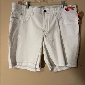 Lee Women's Comfort Fit Walking White Jean Shorts